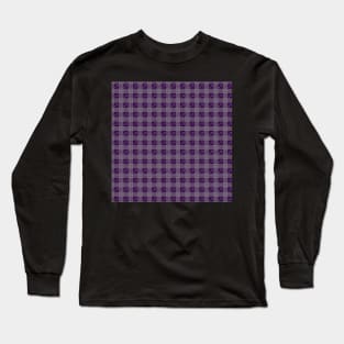 Suzy Hager "Tess" Plaid w Violets, Greys, and Green for Prettique Long Sleeve T-Shirt